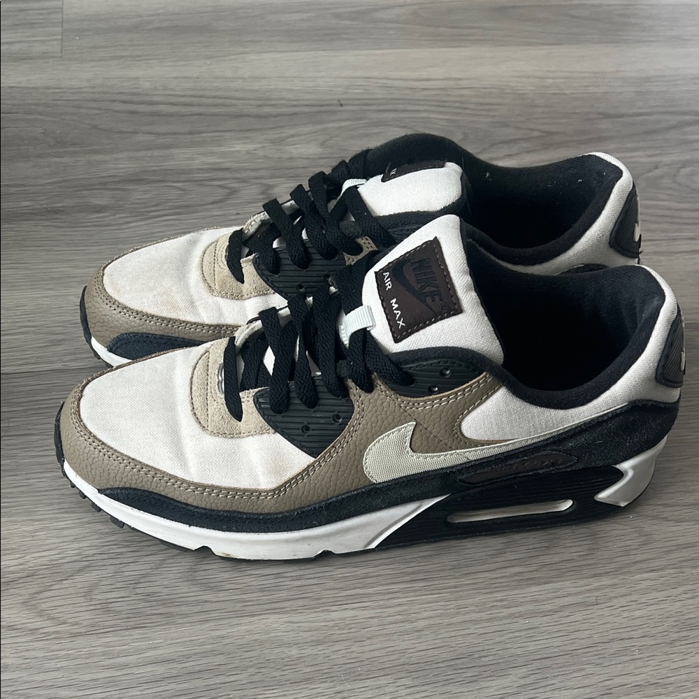Nike Men's Sneakers in Black, White & Taupe